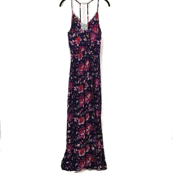 Grayson Threads Crochet Racer Back Maxi Dress NWOT - Picture 5 of 8